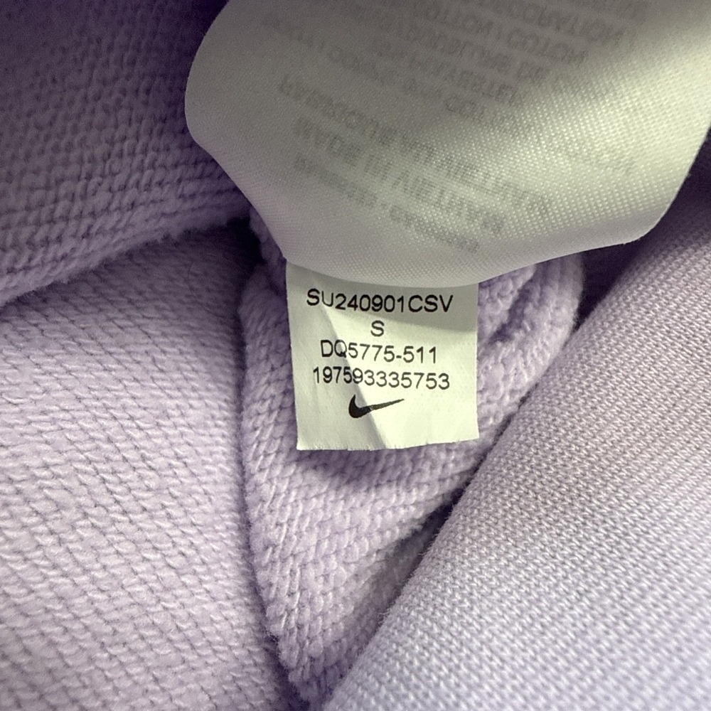 Nike Club Fleece Pullover Hoodie women's small violet kangaroo DQ5775-511 - Picture 6 of 6